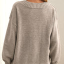 Selene – Women's Oversized V-Neck Knit Sweater