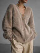 Amara | Women's Fluffy Knit Cardigan