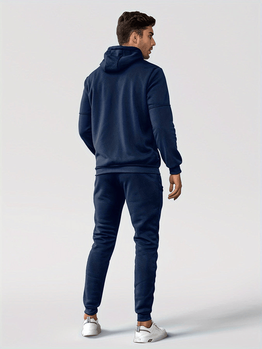 Men’s Tracksuit – Hooded Zip Jacket and Jogger Pants Set