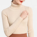 Barclay & Bloom | Women’s Ribbed Turtleneck – Long Sleeve Slim Fit Top