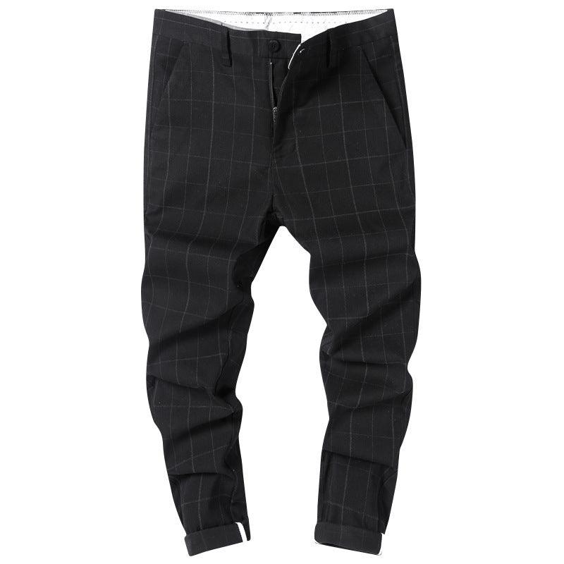 Mason | Slim Fit Checked Trousers