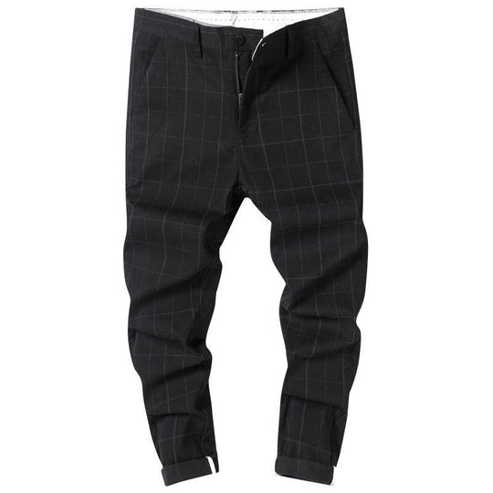 Mason | Slim Fit Checked Trousers