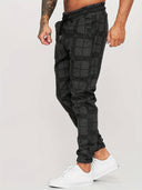 Williams Men’s Checked Jogger Pants – Slim Fit Trousers