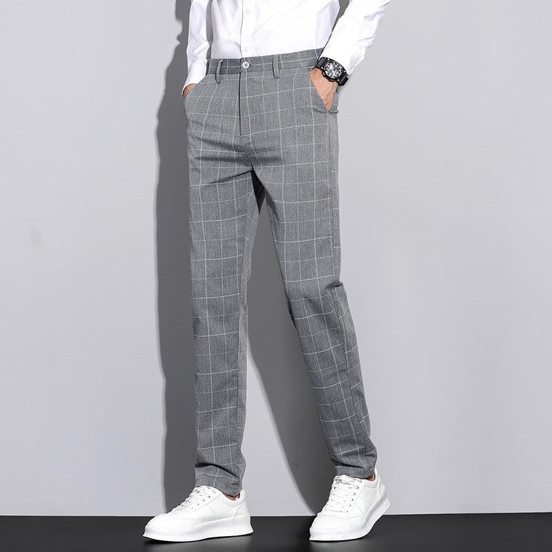Mason | Slim Fit Checked Trousers