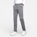 Men’s Tailored Checked Trousers – Slim Fit Business Wear