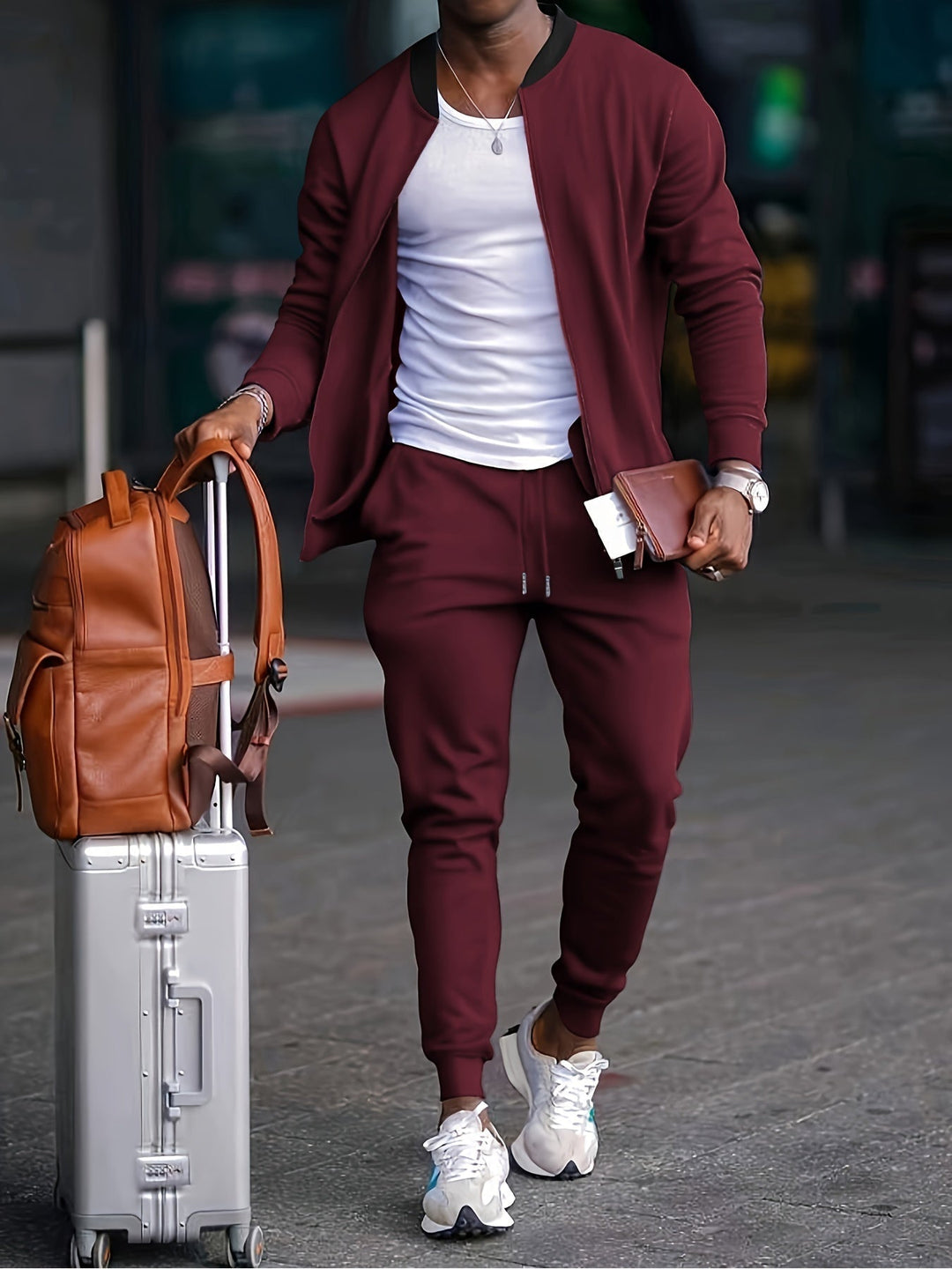 Ruben Men’s Tracksuit – Zip Jacket and Jogger Pants Set