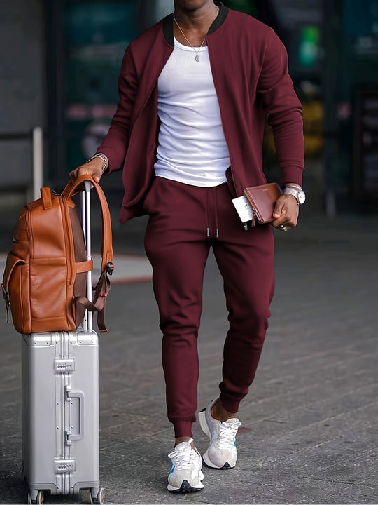 Ruben Men’s Tracksuit – Zip Jacket and Jogger Pants Set