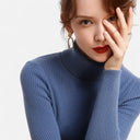 Barclay & Bloom | Women’s Ribbed Turtleneck – Long Sleeve Slim Fit Top