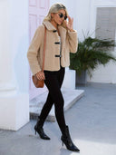 Elise Women’s Teddy Jacket – Long Sleeve Short Fleece Coat