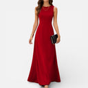 Women’s Maxi Dress Stretch Fabric Classic Sleeveless Long Fit