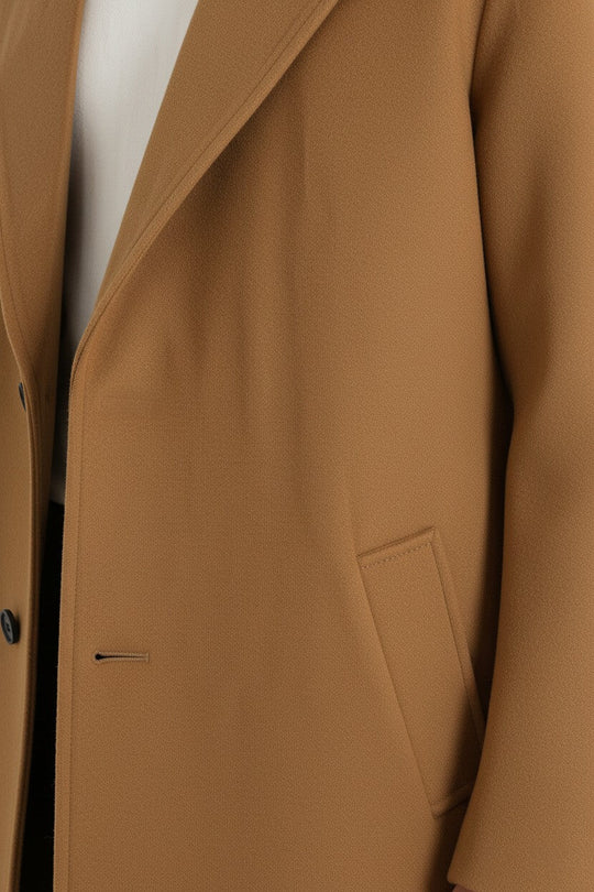 Barclay & Bloom | Herren Wollmantel – Klassischer langer Wintermantel