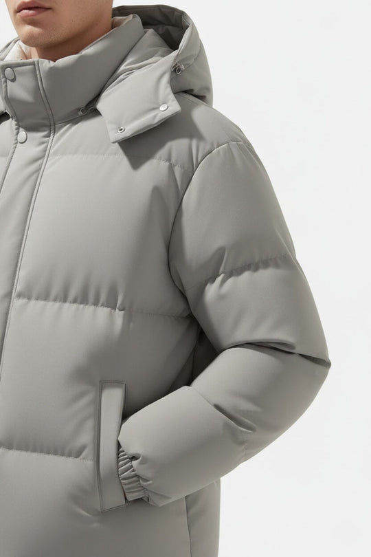 Barclay & Bloom | Herren Steppjacke – Winterwarmer Kapuzenmantel