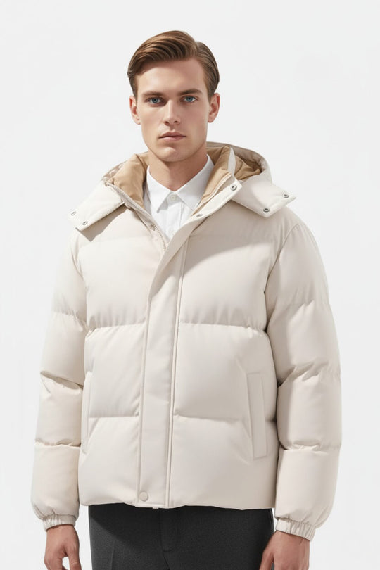 Barclay & Bloom | Herren Steppjacke – Winterwarmer Kapuzenmantel