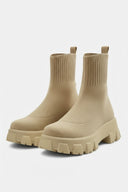 Barclay & Bloom | Women’s Knit Ankle Boots with Chunky Sole