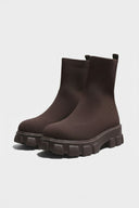 Barclay & Bloom | Women’s Knit Ankle Boots with Chunky Sole