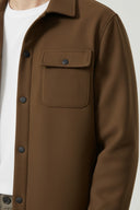 Barclay & Bloom | Men’s Woven Overshirt Jacket with Lapel Collar