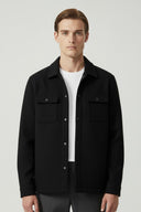 Barclay & Bloom | Men’s Woven Overshirt Jacket with Lapel Collar