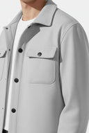 Barclay & Bloom | Men’s Woven Overshirt Jacket with Lapel Collar