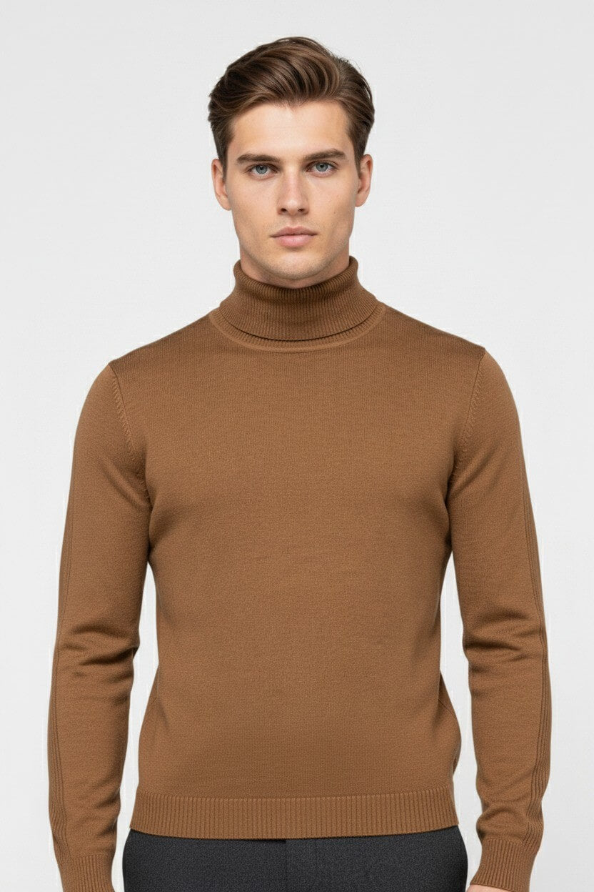 Barclay & Bloom | Herren Rollkragenpullover – Feiner Strick Wollmischung Pullover