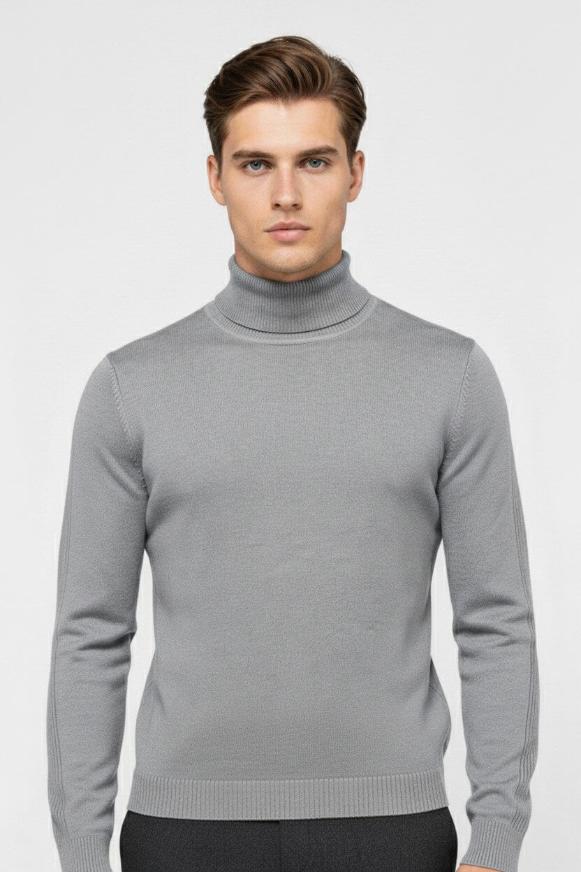 Barclay & Bloom | Herren Rollkragenpullover – Feiner Strick Wollmischung Pullover