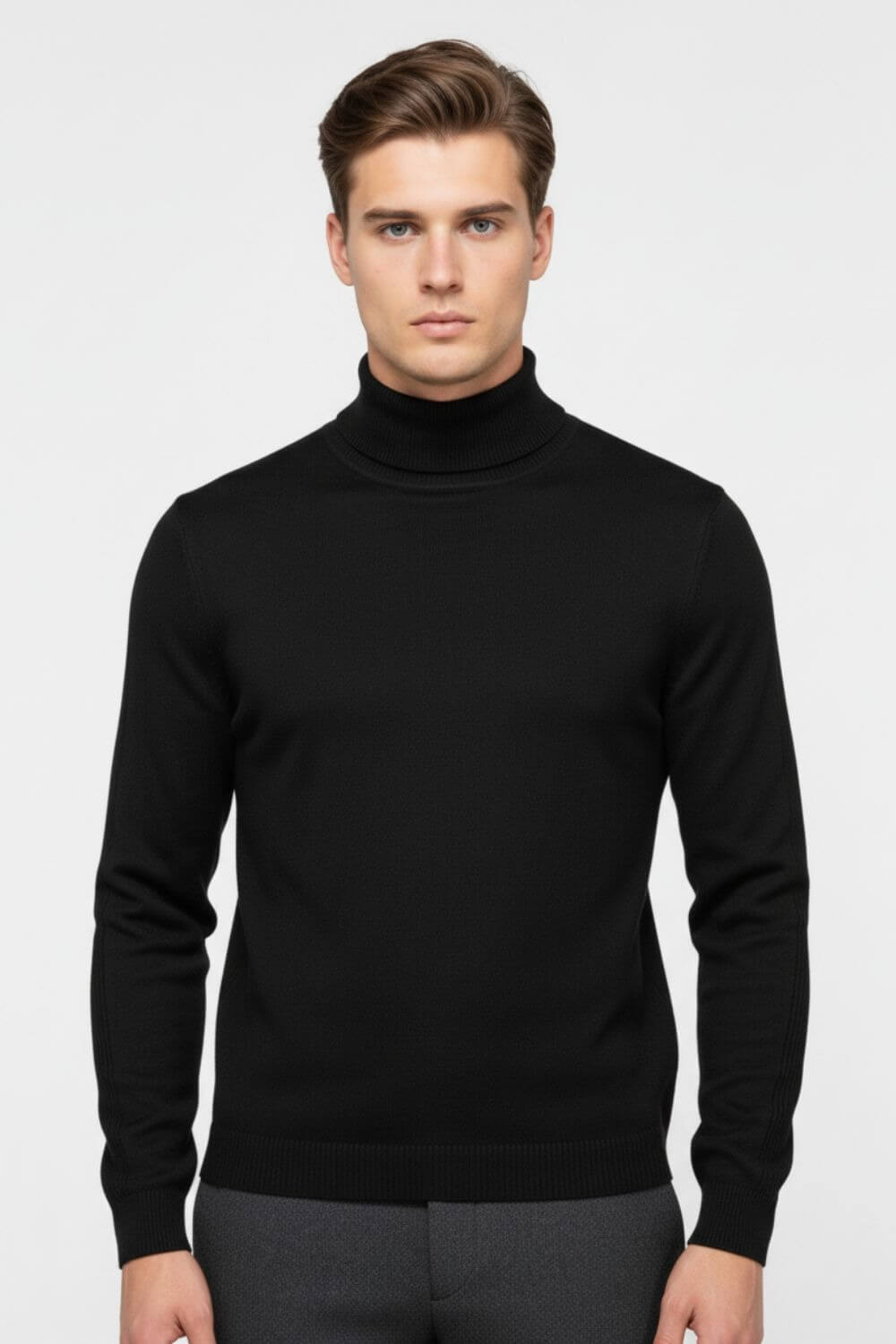 Barclay & Bloom | Herren Rollkragenpullover – Feiner Strick Wollmischung Pullover
