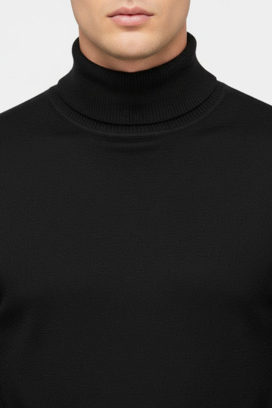 Barclay & Bloom | Herren Rollkragenpullover – Feiner Strick Wollmischung Pullover