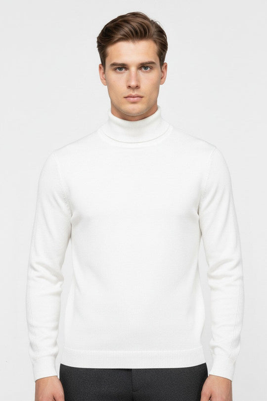 Barclay & Bloom | Herren Rollkragenpullover – Feiner Strick Wollmischung Pullover