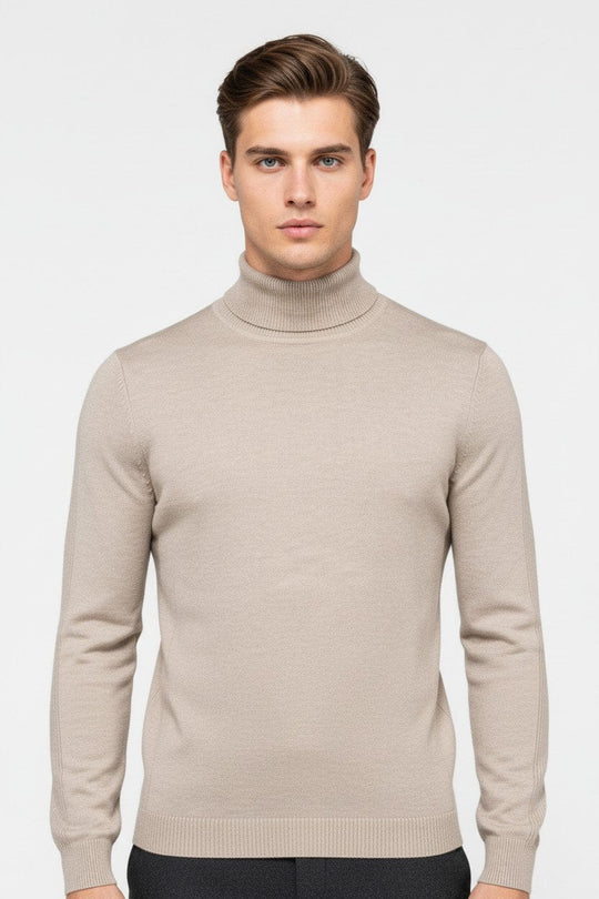 Barclay & Bloom | Herren Rollkragenpullover – Feiner Strick Wollmischung Pullover