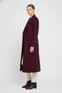 Barclay & Bloom | Women’s Long Double-Breasted Coat with Lapel Collar