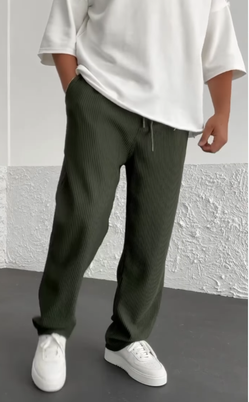 Milan – Ribbed Knit Men’s Pants