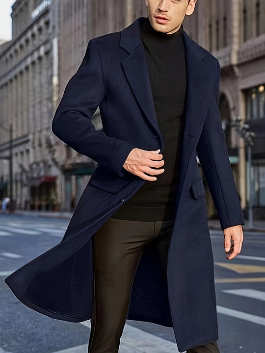 Adrian Men’s Overcoat – Long Formal Winter Coat