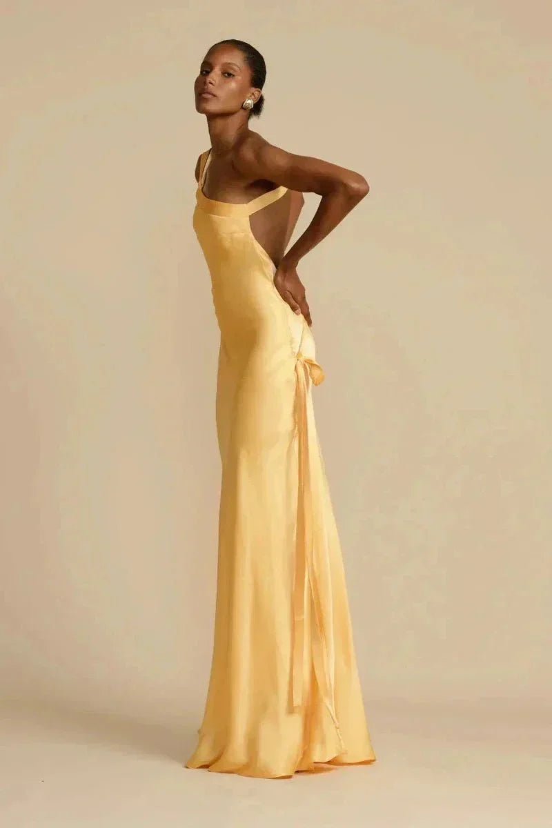 Soraya – One Shoulder Asymmetric Long Maxi Dress