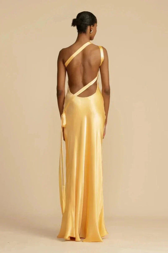 Soraya – One Shoulder Asymmetric Long Maxi Dress