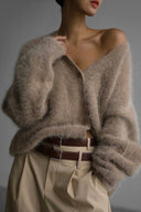Amara | Women's Fluffy Knit Cardigan