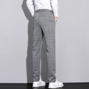 Mason | Slim Fit Checked Trousers