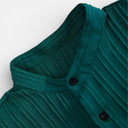 Men’s Summer Outfit Short Sleeve Shirt and Pants Set Lightweight