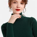 Barclay & Bloom | Women’s Ribbed Turtleneck – Long Sleeve Slim Fit Top