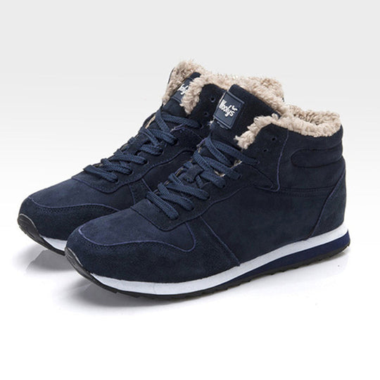 Murphy Men’s Winter Sneakers – High Top Fur Lined