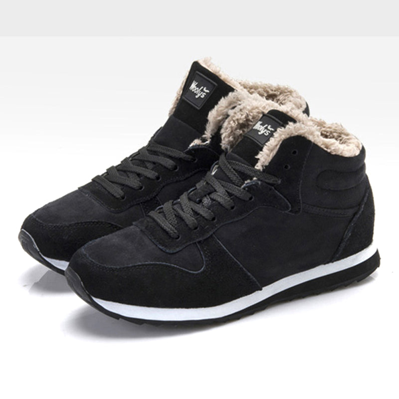 Murphy Men’s Winter Sneakers – High Top Fur Lined