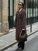 Anouck Damenjacke – langer Woll-Trenchcoat