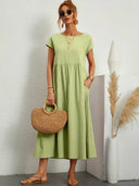 Corsica - Summer Dress With Solid Bag