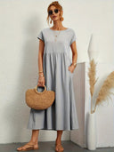 Corsica - Summer Dress With Solid Bag