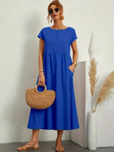 Corsica - Summer Dress With Solid Bag