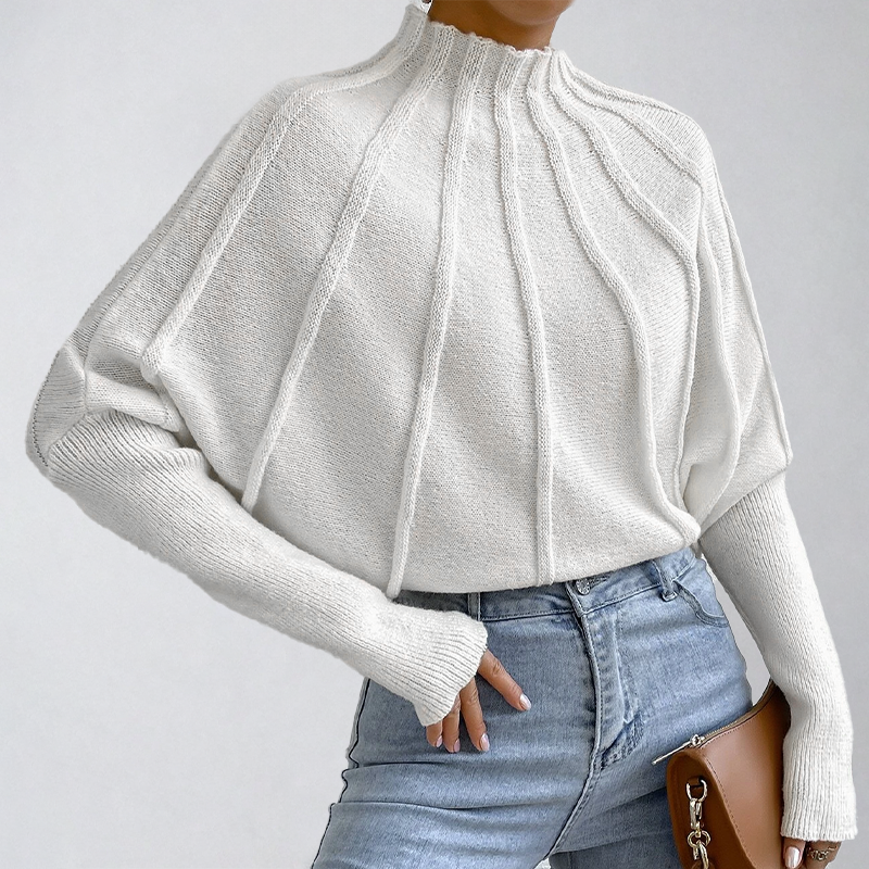 Selene – Women’s high turtle neck knit sweater