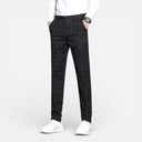 Mason | Slim Fit Checked Trousers