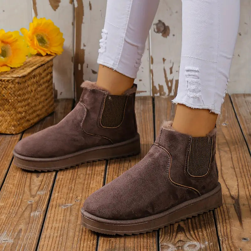 Alora – Dames Winter Enkellaarzen