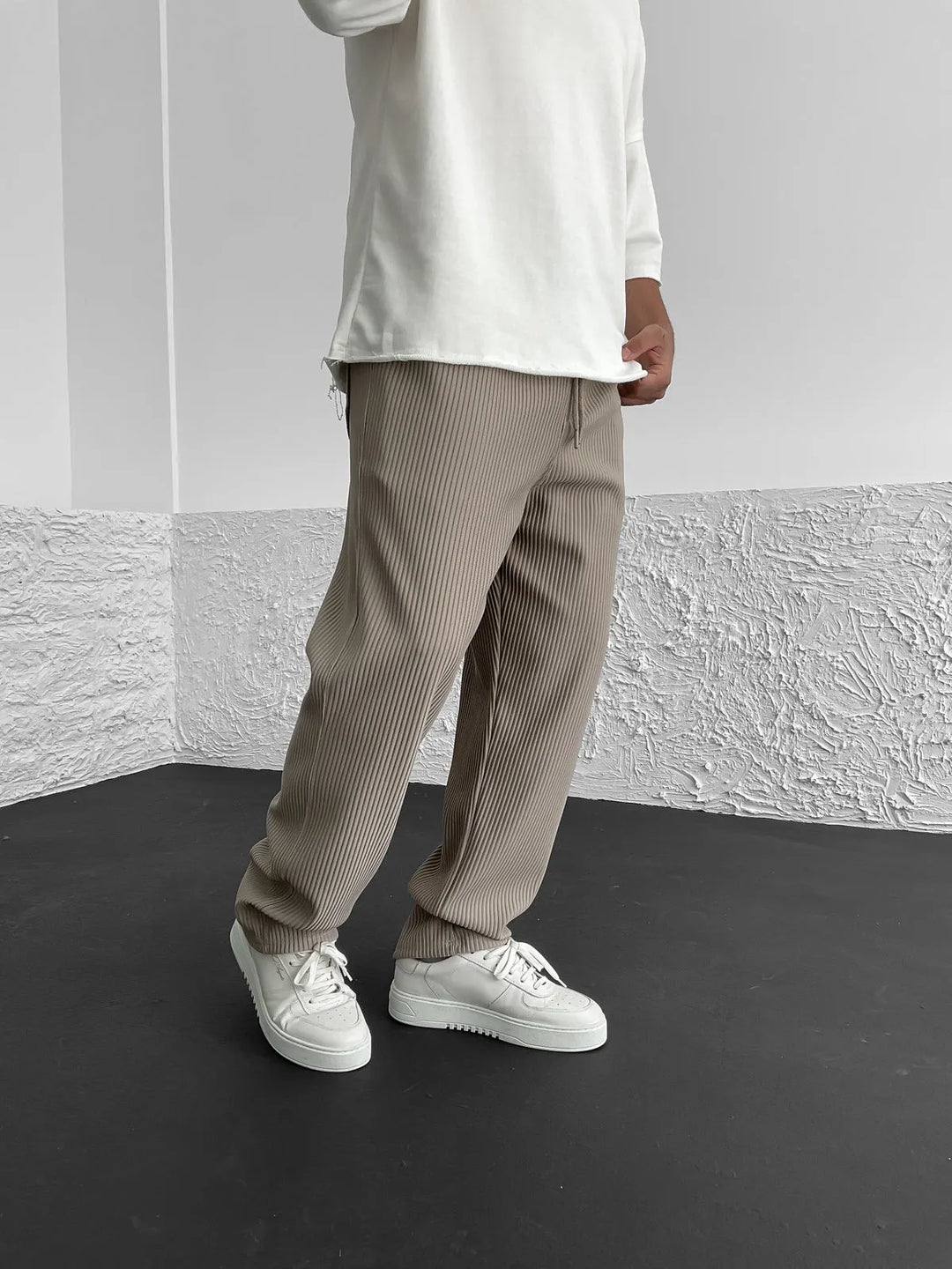 Milan – Ribbed Knit Men’s Pants