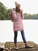 Siena Damen Steppmantel – Langärmelige Kapuzen-Winterjacke