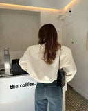 Raquel - Women's White Bomber Jacket