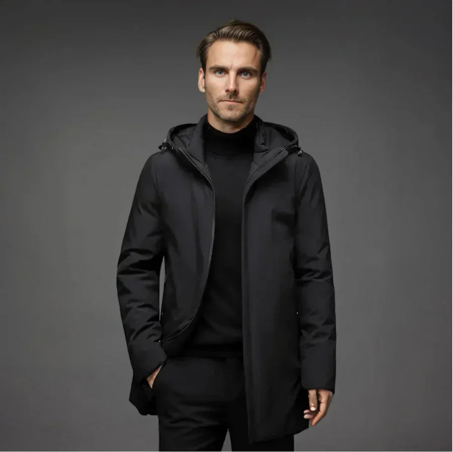Barclay & Bloom | Men’s Winter Jacket – Insulated Hooded Coat for Cold Weather